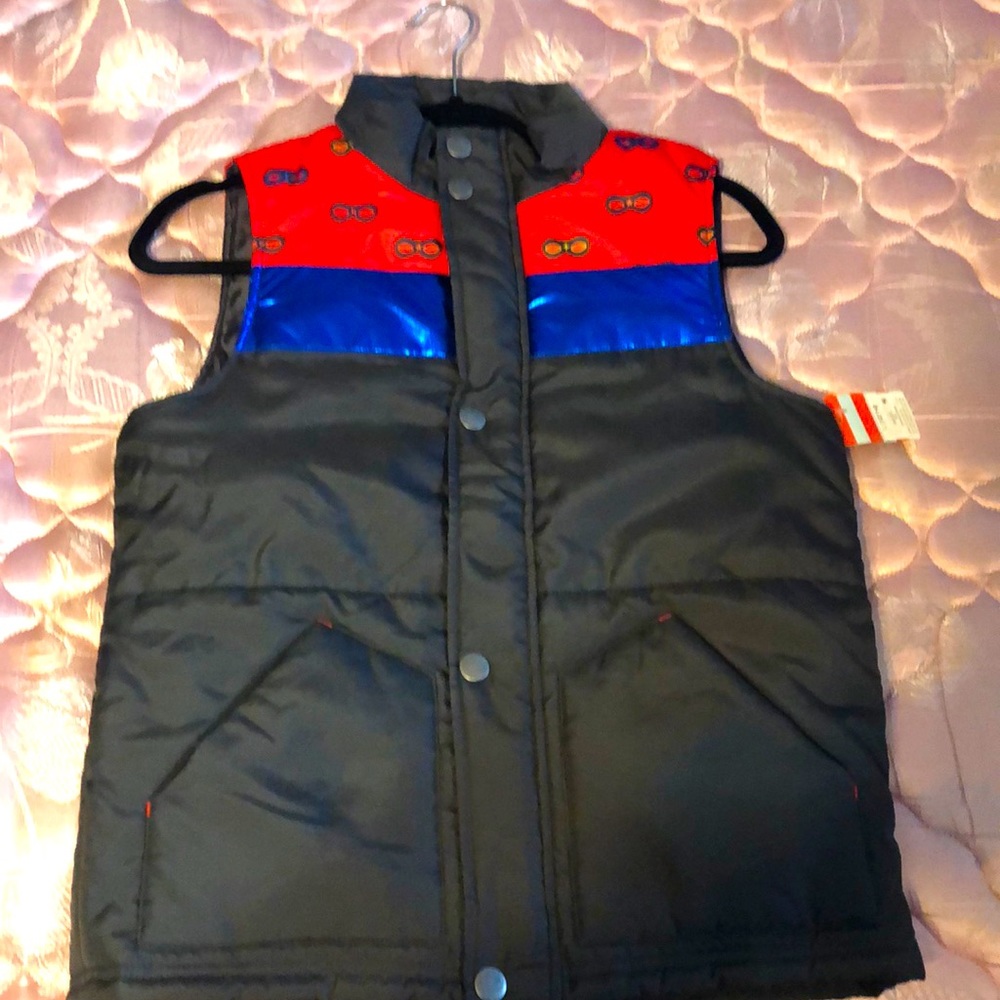 NEW Cat & Jack Spider-Man/Spidey Charcoal Vest Size Youth Large (12/14)